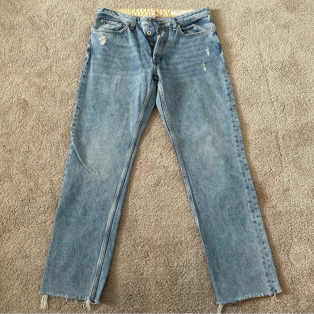 Rag & Bone Rose Mid-Rise Boyfriend Jeans 28